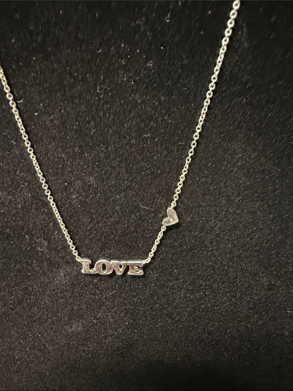Kendra Scott Silver 'LOVE' Necklace - Picture 2 of 4
